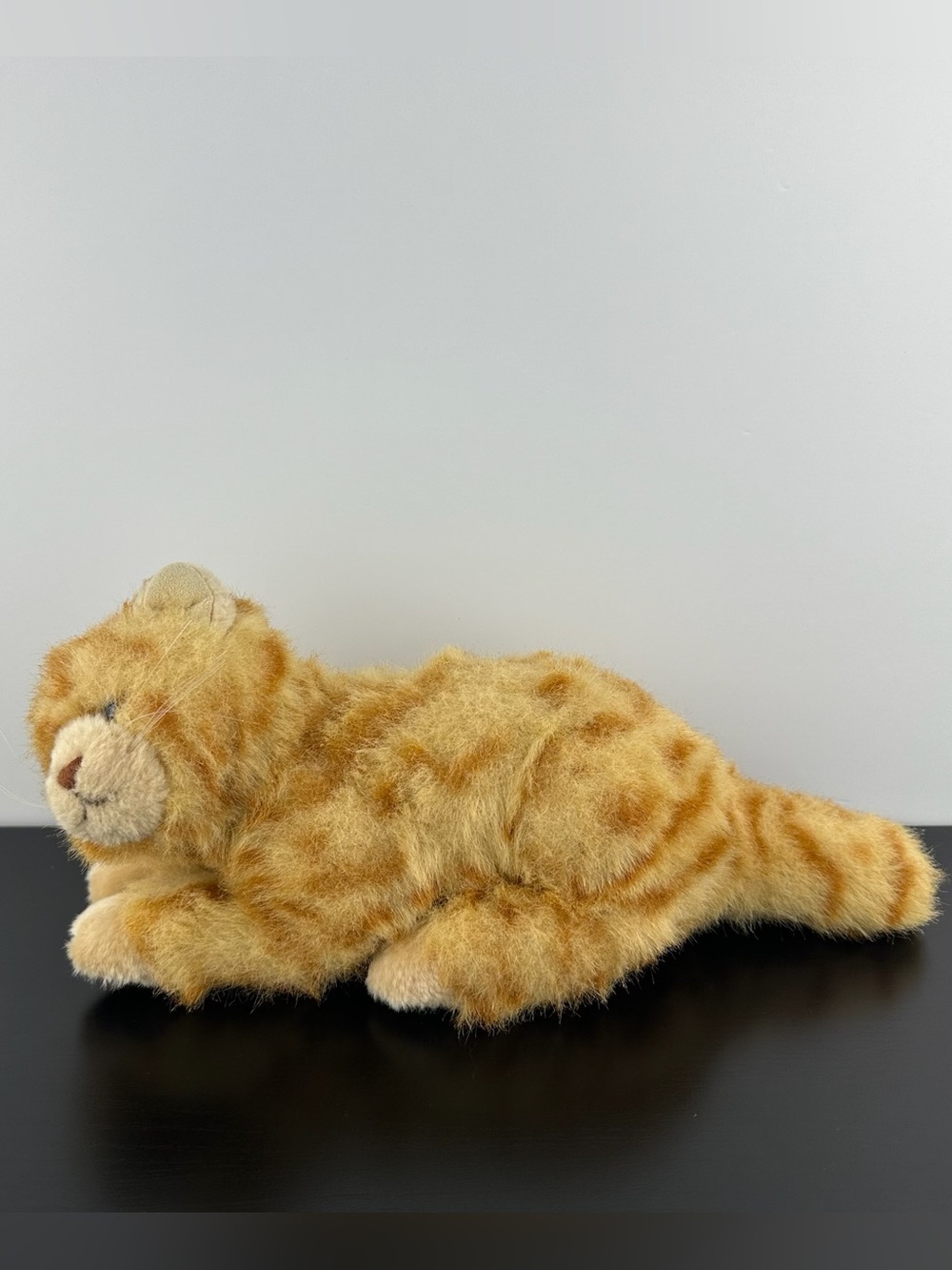 Steiff Rare Orange Ginger Striped Tabby Kitty Cat 9” Plush Stuffed Animal
